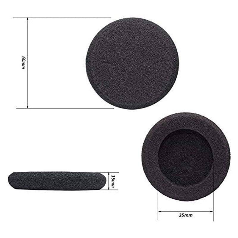 Đệm Xốp Dày Bọc Đầu Tai Nghe Thay Thế 60mm