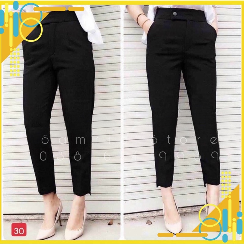 Quần baggy gấu lệch siêu tôn dáng mã 02