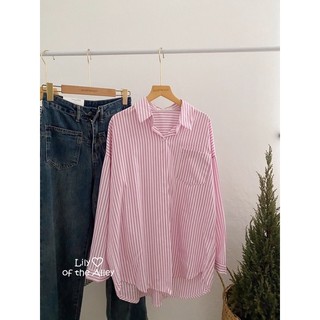 QC sơ mi kẻ sọc oversize