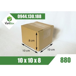 Combo 200 hộp carton 10x10x8