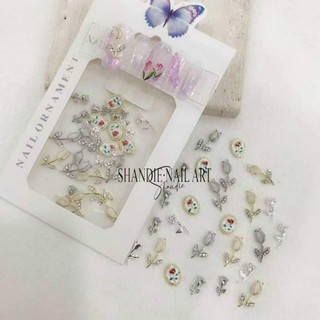 Set charm cành hoa hồng siêu xinh🥰🥰🥰 cực vintage cho ce📣📣📣