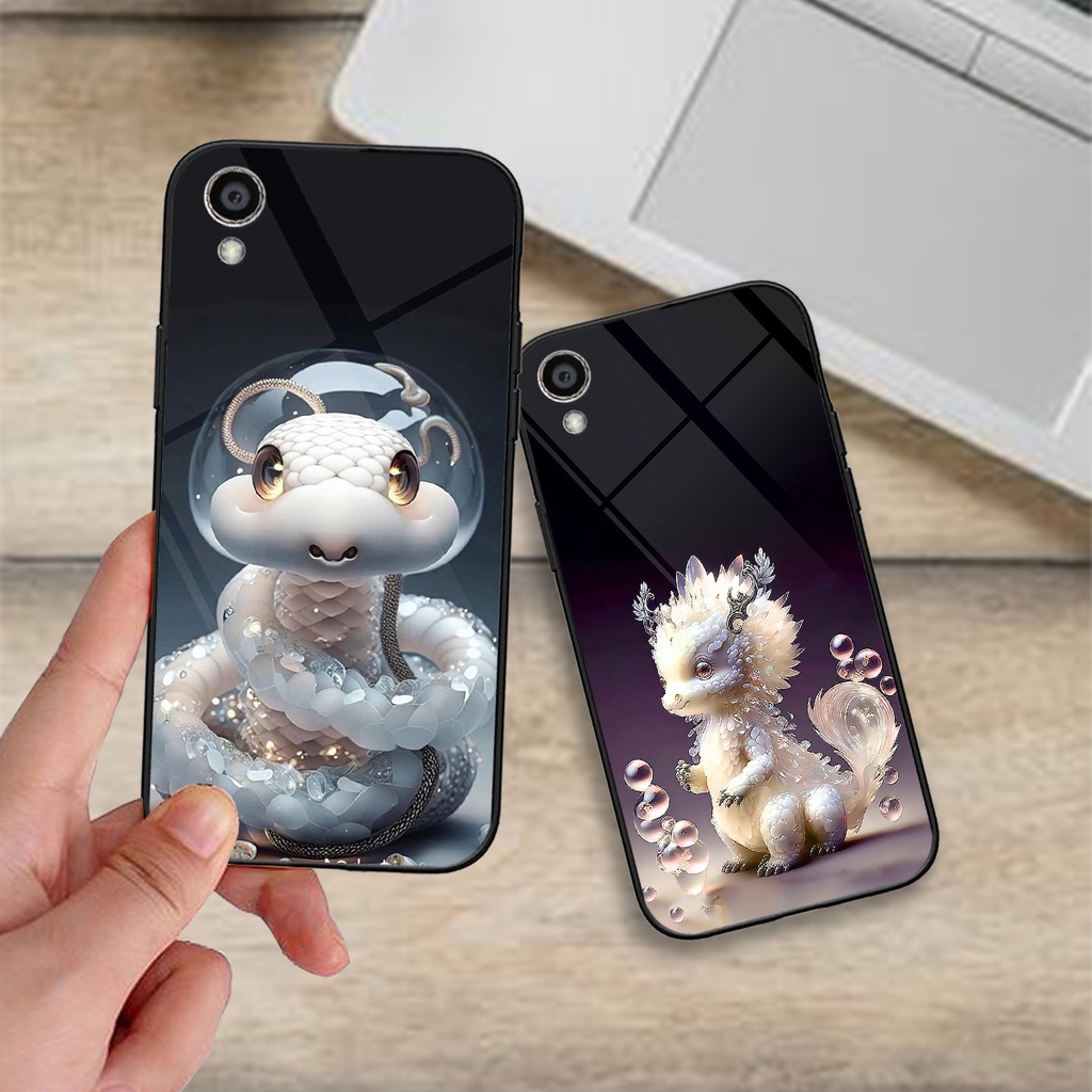 Ốp lưng kính cường lực Oppo A37 / Neo 9 / F1 Plus đủ 12 con giáp mẫu thủy tinh. Ốp tráng gương cao cấp