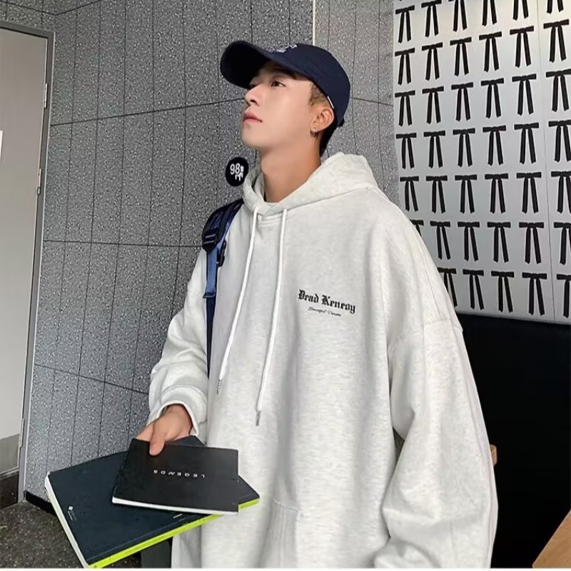 Áo Hoodie Kaki Tay Dài In Chữ Thời Trang Dành Cho Nam Nữ