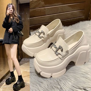 [⚡Sẵn🔥] GIÀY LƯỜI OXFORD NỮ ĐẾ CAO 7CM