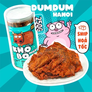 Khô bò miếng 250g dumdum đồ ăn vặt hà nội, sài gòn