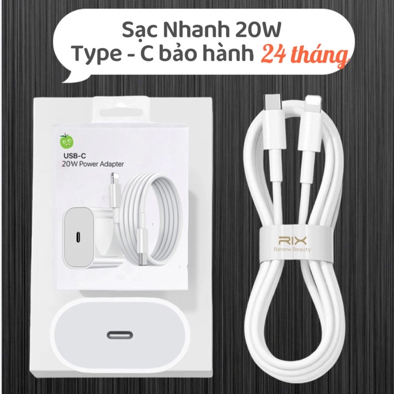 Củ Cáp Sạc Nhanh 20w Type C chống nổ Bảo hành 2 năm lỗi 1 đổi 1 ib shop chọn chân tròn hoặc dẹt