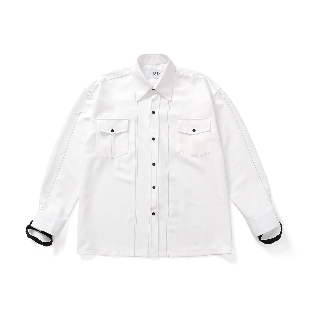 ÁO SOMI CÁ TRẮNG VÂY ĐEN