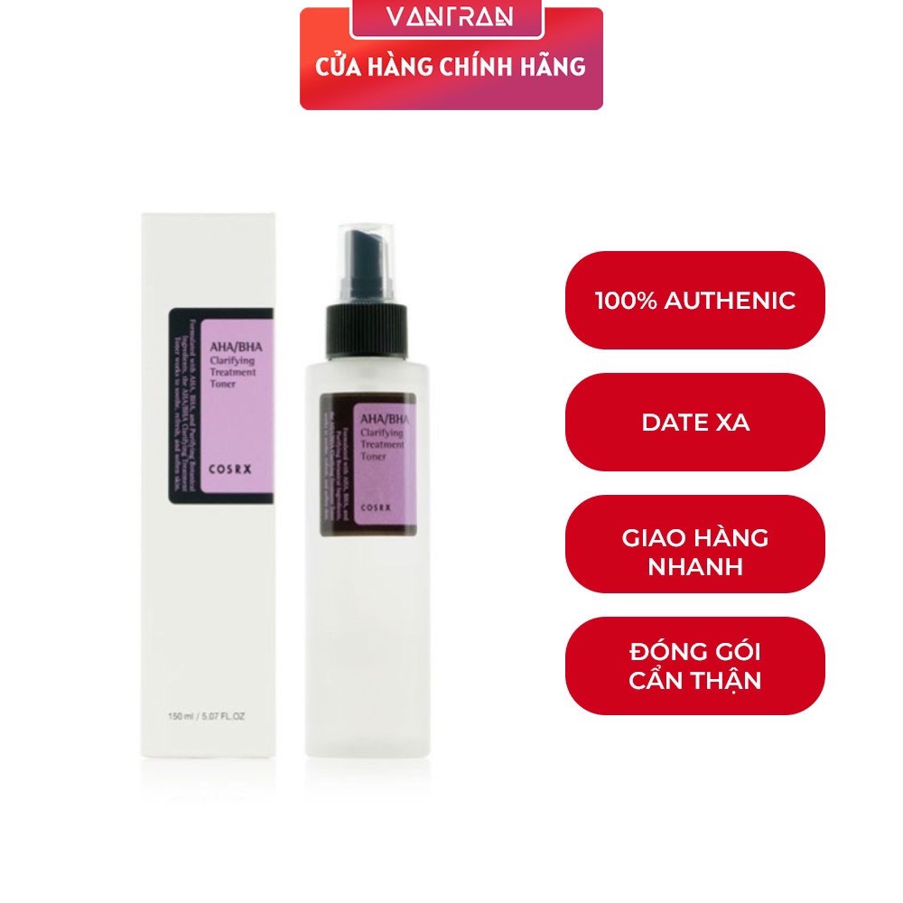 Nước hoa hồng Cosrx AHA/BHA Clarifying Treatment Toner 100ml