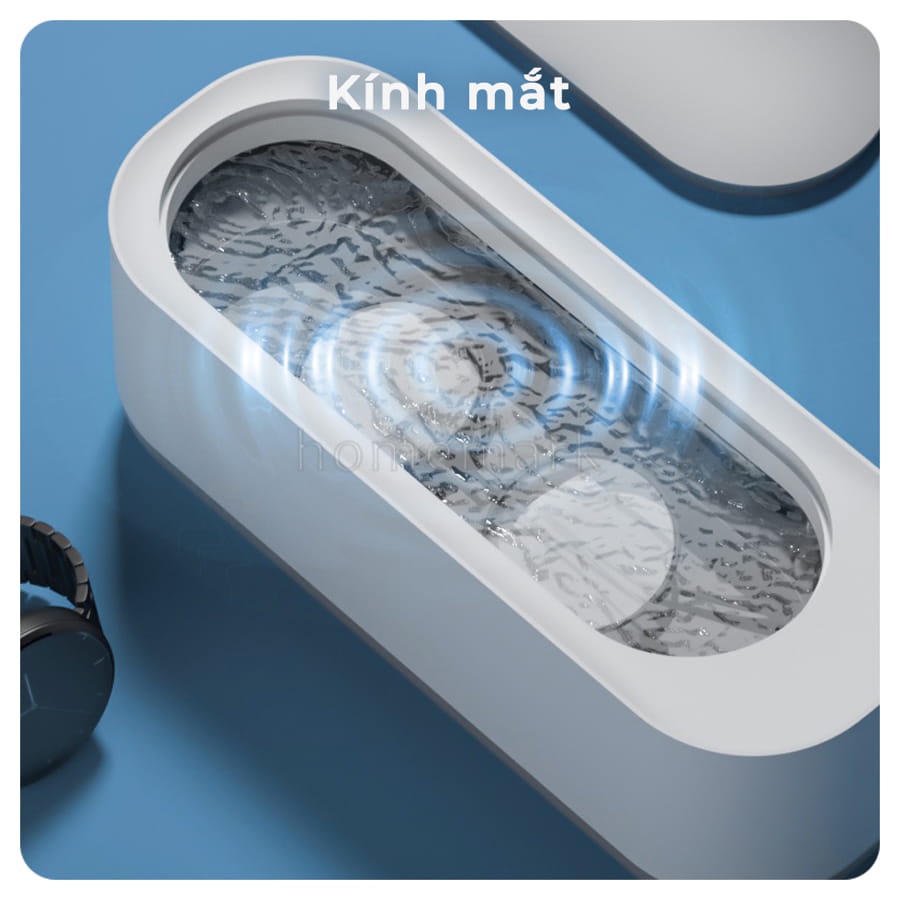 Máy Tẩy Rửa Siêu Ám Đồ Gia Dụng, Máy Tẩy Rửa Mini Rửa Đồng Hồ, Trang Sức, Kính,...Đa Năng