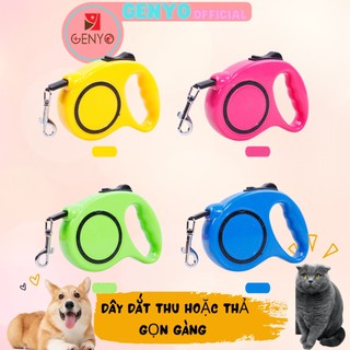 Dây dắt tự động cho chó mèo - phụ kiện chó mèo - Dây dắt chó mèo loại dây dai