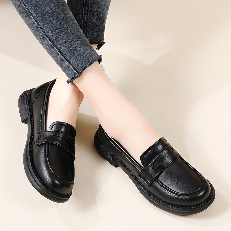 Giày Lười Da Đế Mềm Thoải Mái Thời Trang Cho Nữ