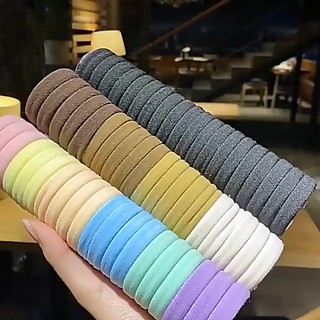 ( 20 SỢI BẢNG TO ) Sét 20 Dây Cột Tóc Hàn Quốc July có hộp, Hộp 20 Sợi Thun Cột Tóc Nữ, Dây buộc tóc Nữ