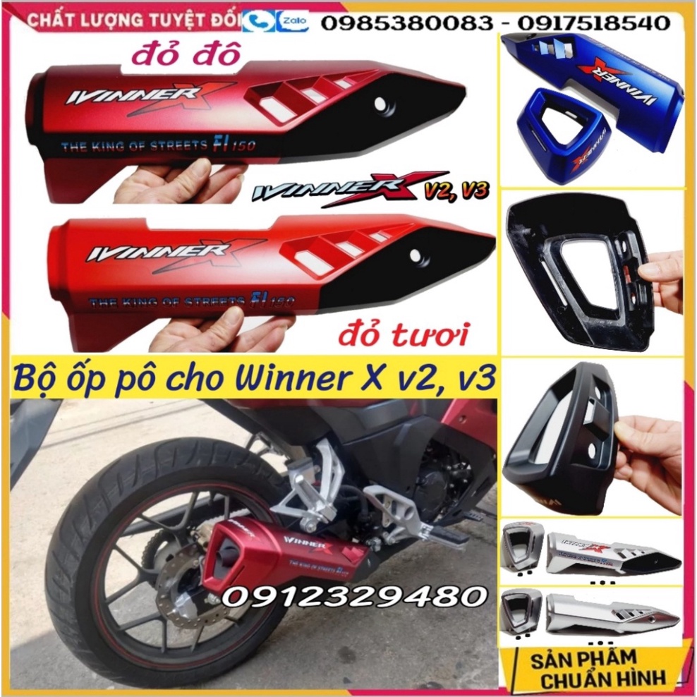 Bộ Ốp Pô Và Chụp Đuôi Pô Winner X - 𝗖𝗵𝘂̣𝗽 𝗕𝗼̂ 𝗪𝗶𝗻𝗻𝗲𝗿 𝗫 – Mẫu Mới  Malaysia Cho Winner X V2 và Winner X V3