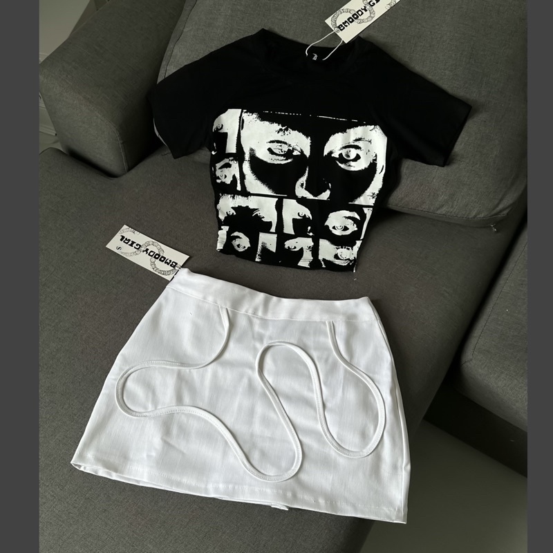 ❤️‍🔥Áo Croptop “EYE top”———- Chất thun siêu Đẹp❤️‍🔥