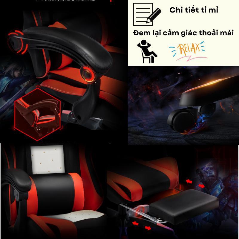 Ghế Gaming Cao Cấp, Ghế Chơi Game Chất lượng tốt Dream Houses tích hợp gác chân  - DH2023 - Mẫu Mới Nhất | BigBuy360 - bigbuy360.vn