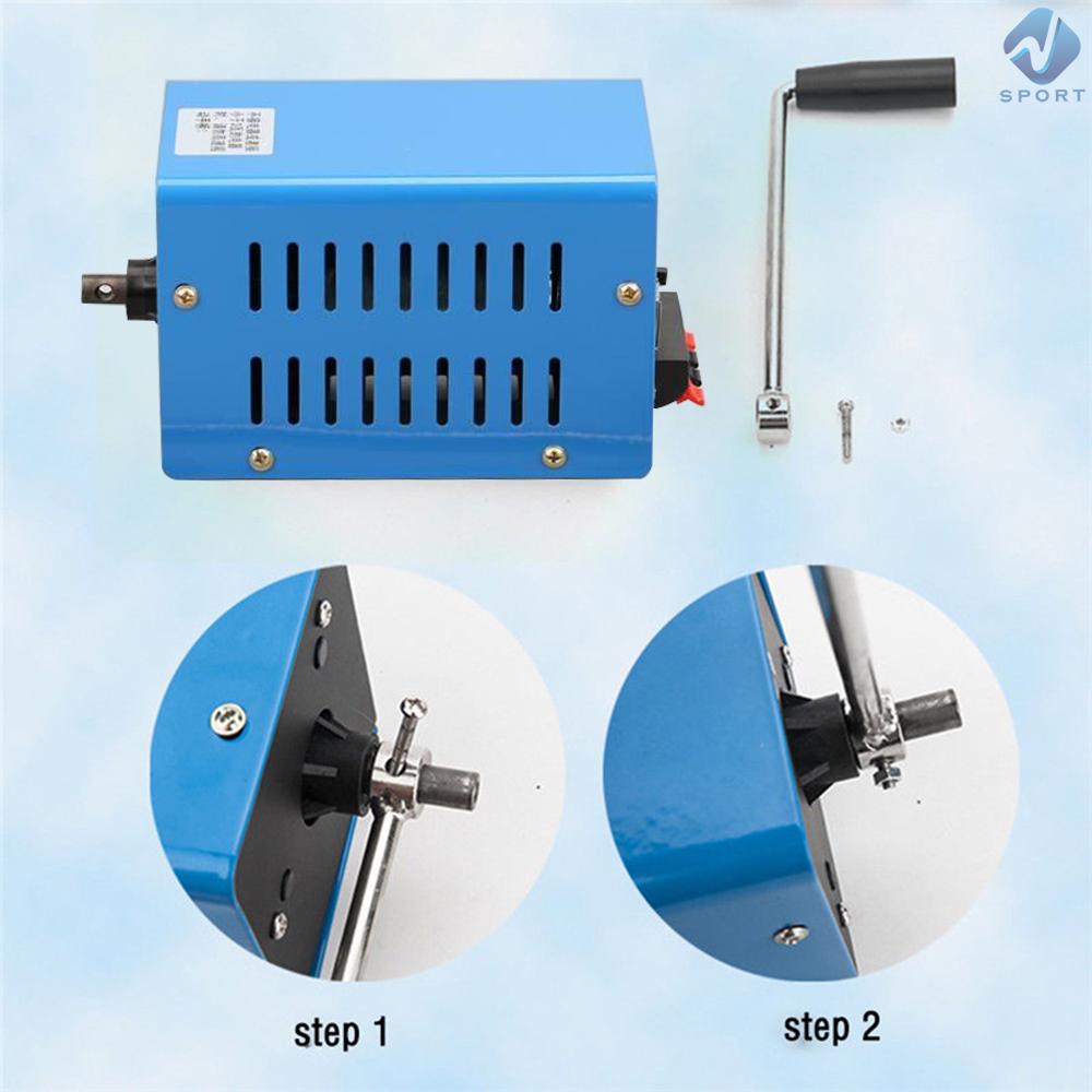 Máy Phát Điện Quay Tay Khẩn Cấp Đa Năng 20W 20W Di Động Cho Hoạt Động Ngoài Trời