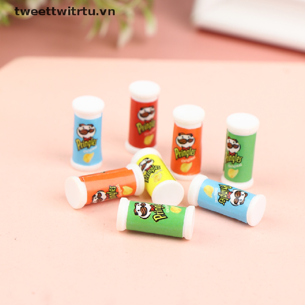 Set 10 Mô Hình Chai Khoai Tây Chiên Mini Trang Trí Nhà Búp Bê
