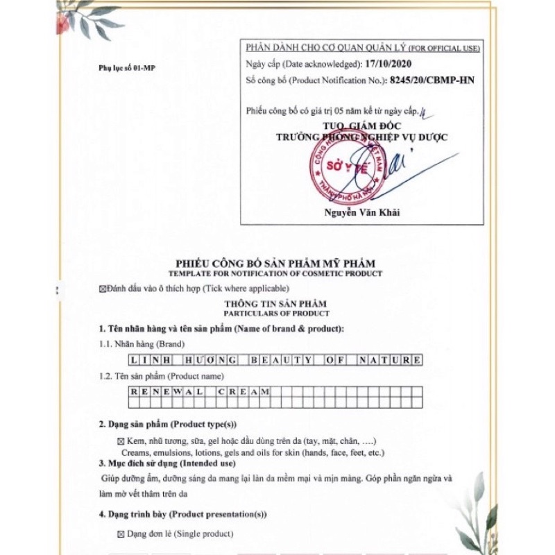 Kem đêm linh hương date mới