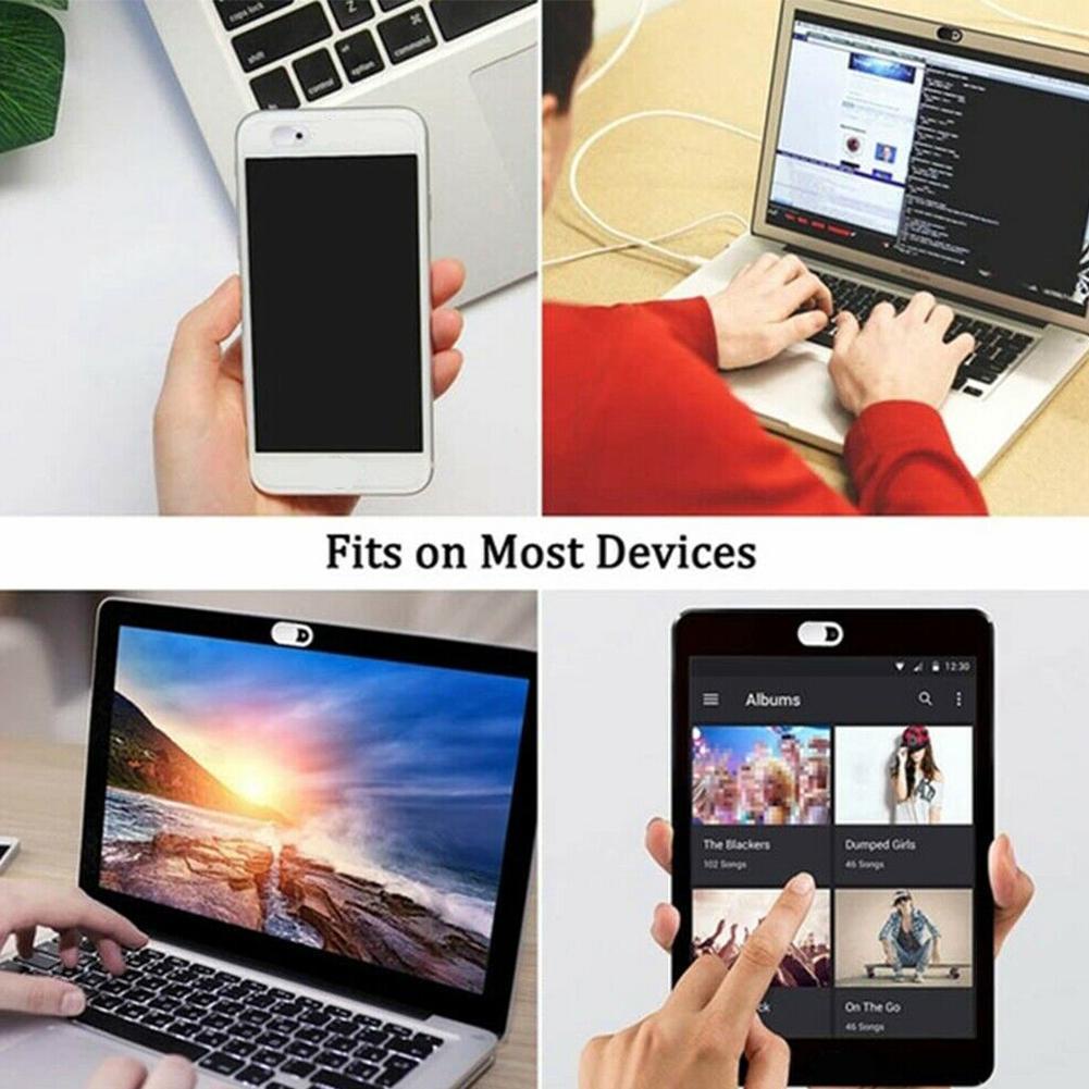 Vỏ Bọc Webcam Siêu Mỏng Màu Trắng Đen Bảo Vệ Chế Độ Riêng Tư Cho Laptop iPad Phone E1Q3