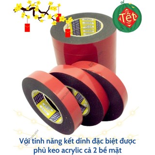 Băng Keo Xốp Đỏ 2P4 (24cm), 5P (50cm)