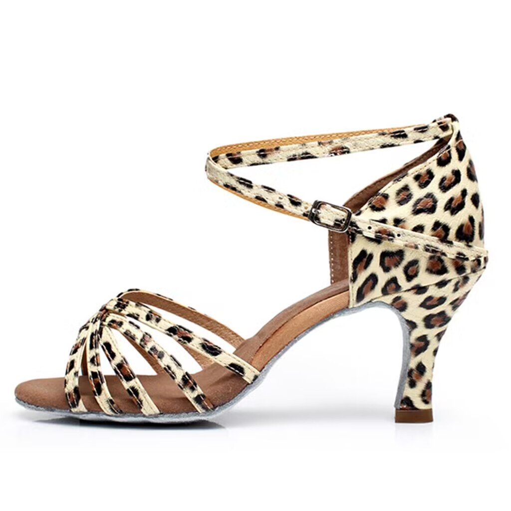 Giày Cao Gót Nhảy Latin Cao 5.5cm / 7.5cm Đế Mềm Cho Nữ