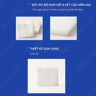 Bông Tẩy Trang S Select Nhật Bản 80 (Dạng Side-Sealed) - 225 Miếng (Dạng Square)