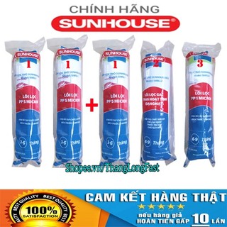 COMBO 5 LÕI LỌC NƯỚC SUNHOUSE SỐ 11123 | GỒM 3 SỐ 1 - 1 SỐ 2 - 1 SỐ 3