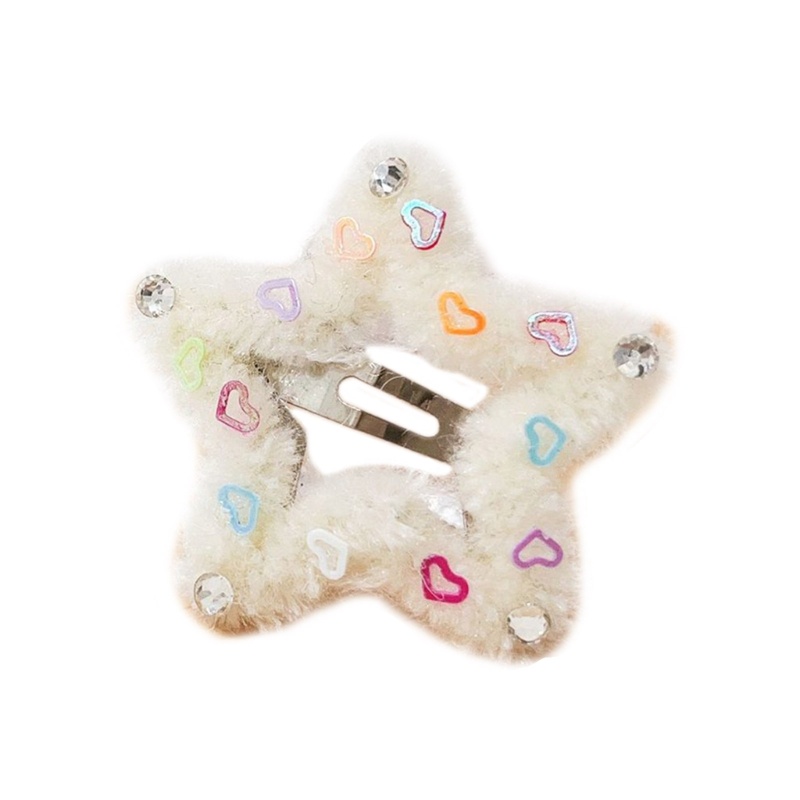 Kẹp Tóc Hình Ngôi Sao / Trái Tim Dễ Thương Dùng Trang Trí