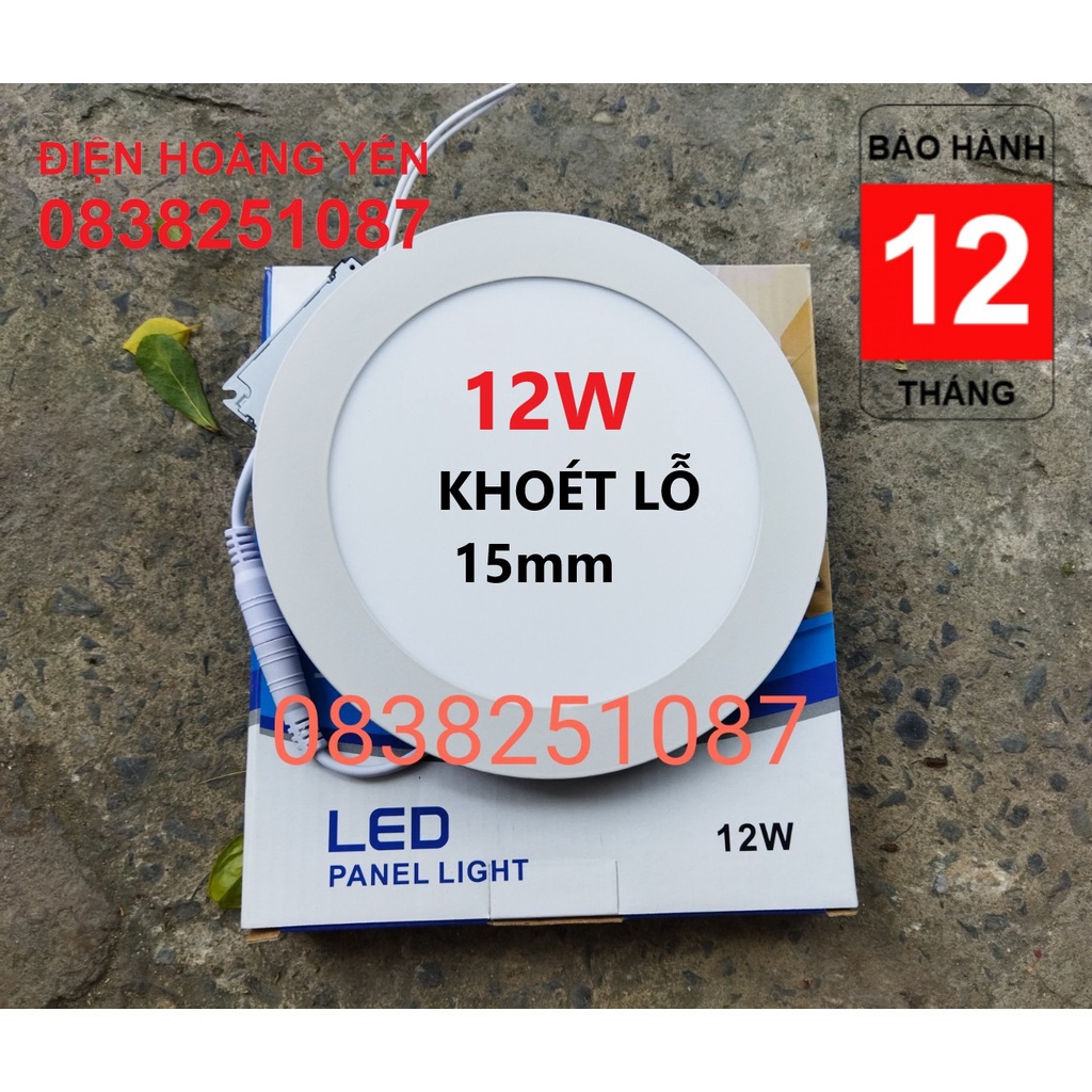 Bóng Đèn Led Âm Trần 12W Tròn khoét lỗ 150mm