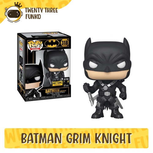 Mô hình Funko Pop • Batman Grim Knight 318 • Batman 80th (Hot Topic)