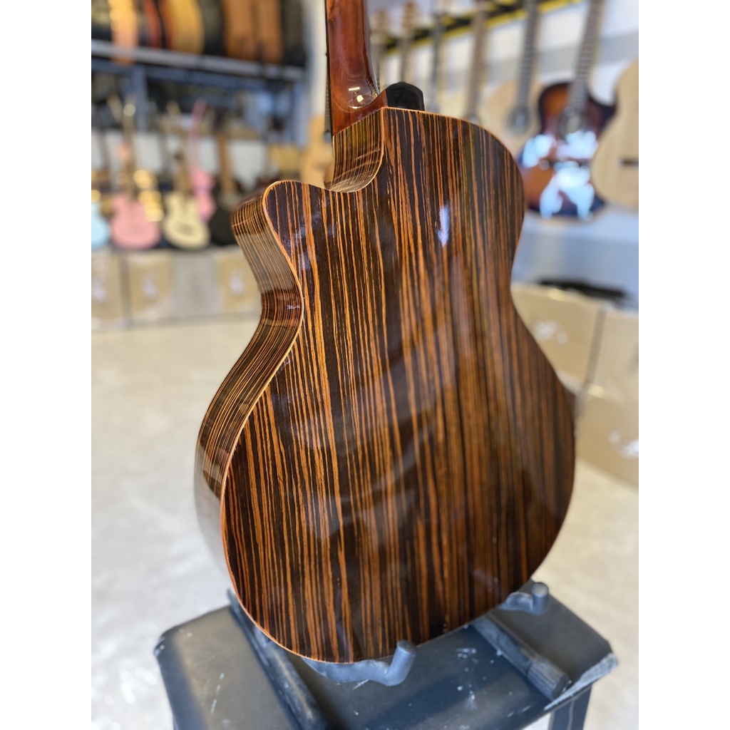 Đàn Guitar Mã ST-X2 gỗ POLYWOOD EBONY Chính Hãng ST.Real Guitar Sài Thành vân gỗ thật kích thước full size