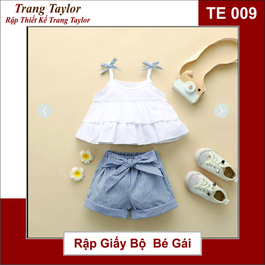 Rập Giấy Bộ Bé Gái TE009