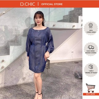 Váy cổ thuyền buộc nơ sau D.CHIC MS: 282429