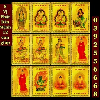 Kim bài 8 vị phật bản mệnh cho 12 con giáp