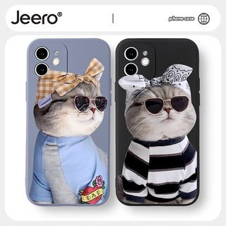 Ốp lưng JEERO cặp đôi dễ thương đẹp độc lạ Cho iPhone 14 13 12 11 Pro Max SE 2020 X XR XS 8 7 ip 6S 6 Plus kute HFF2360