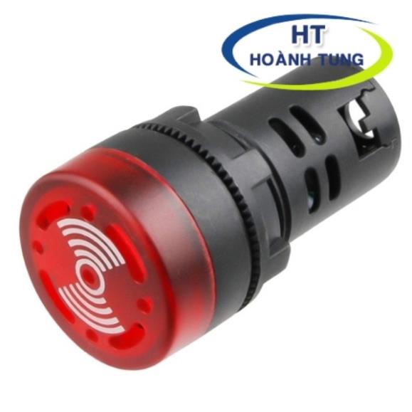 Đèn còi chớp AD136-22SM phi 22mm điện áp 24VDC và 220VAC màu đỏ kích thước nhỏ gọn lắp tủ điện