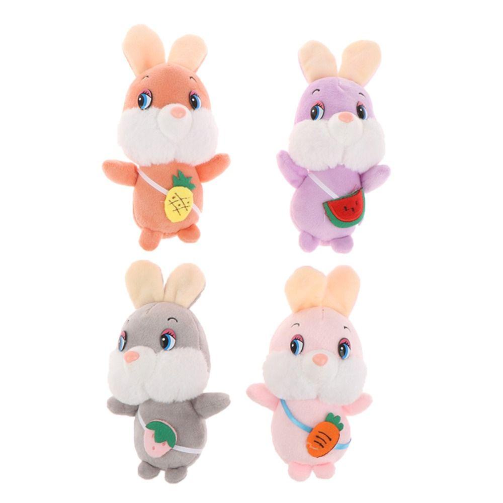 DARNELL Móc Khóa Thỏ Nhồi Bông Dễ Thương Dùng Làm Quà Tặng