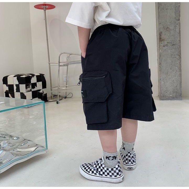 Quần kaki bé trai túi hộp QB330 sz 100-150, cạp chun dây rút, thời trang hè năng động cho bé 2023