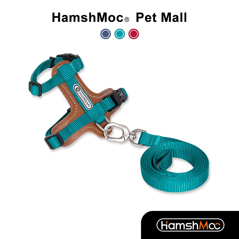 HamshMoc Dây Đai Dắt Mèo Cưng Phản Quang Tùy Chỉnh Chống Thoát Thoát Nhẹ Mềm Mại Thoải Mái Dễ Điều Khiển