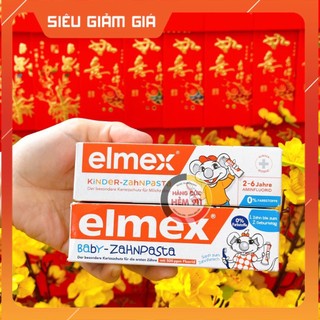 Kem đánh răng cho bé từ 2 tuổi đến 6 tuổi Elmex  Kinder 50ml nội  địa Đức