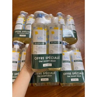 [Mẫu mới][Chính Hãng][Pháp] Sữa Tắm Gội BÉBÉ KLORANE PHÁP cho bé từ sơ sinh