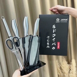 Bộ dao nhà bếp cao cấp - bộ dao kéo 6 món nhật bản cao cấp