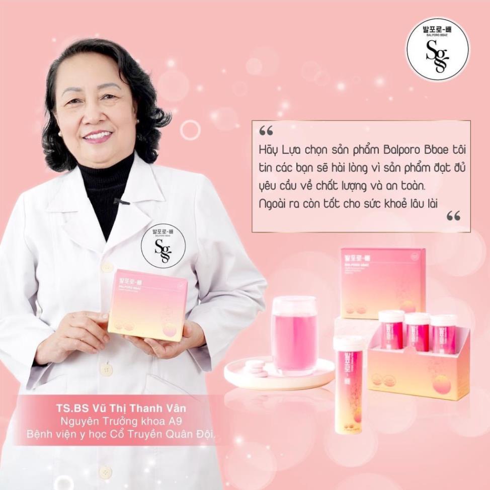 Viên sủi giảm cân Balporo BBae Hàn Quốc 10 viên/lọ