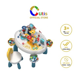 [GIẢM 50% TOÀN SHOP ] Bộ bàn chơi lắp ghép đa năng CUTIS cho bé, vừa dùng học bài, chơi lắp ghép, có kèm ghế