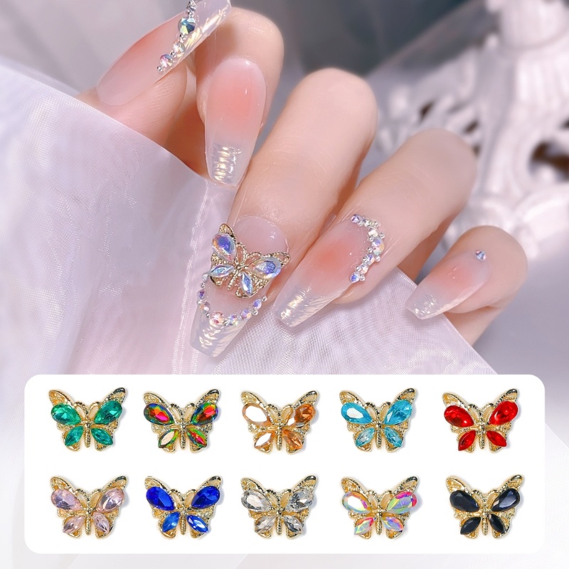 Bộ 5 Đá Đính Trang Trí Móng Tay Sang Trọng