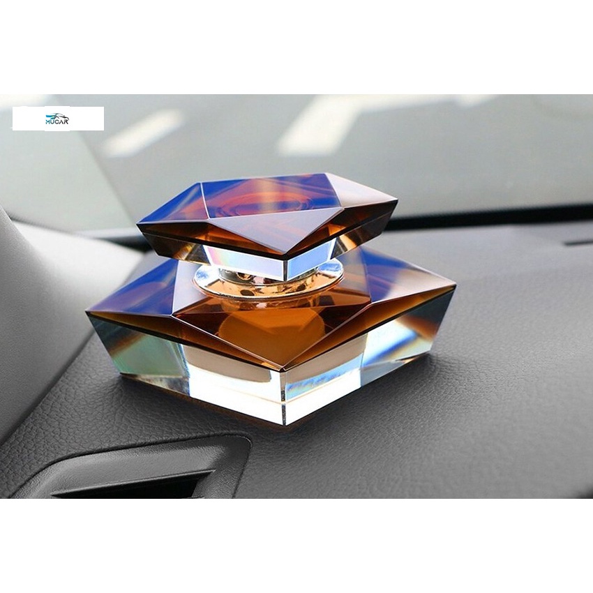 Nước hoa pha lê khối để taplo xe ô tô, xe hơi - Nước hoa cao cấp trang trí xe hơi xe ô tô có kèm miếng chống trượt