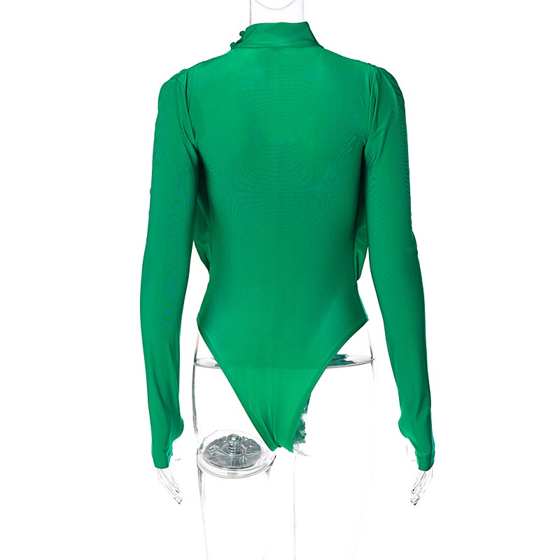 DUNEA Áo Liền Quần Dài Tay Cổ Chữ V Quyến Rũ Thời Trang Dành Cho Nữ