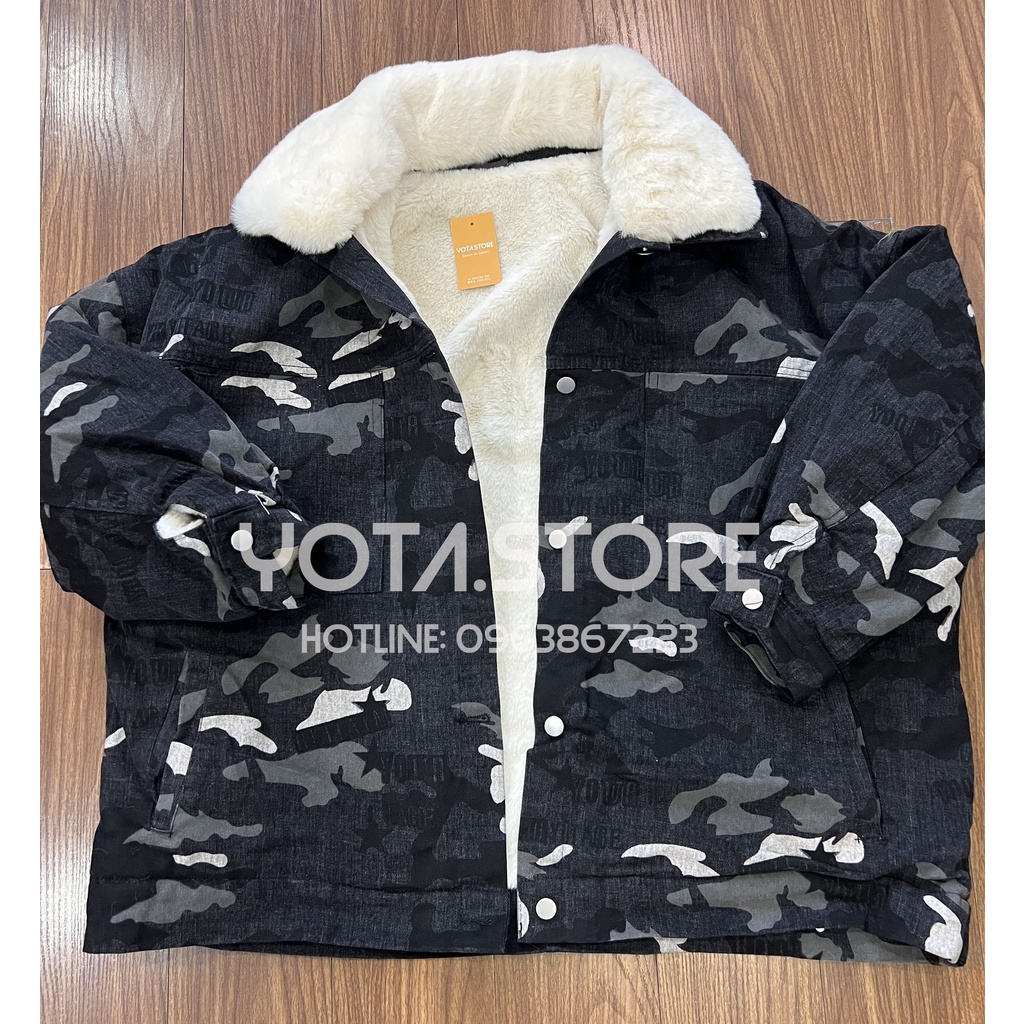 Áo khoác jeans lót lông - KL006