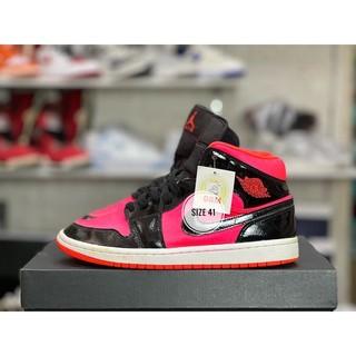 Giày thể thao chính hãng Nike Jordan 1 Mid Hot Bred Punch 2hand
