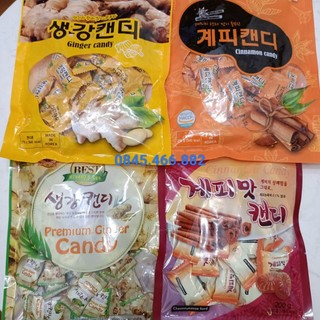 Kẹo gừng kẹo quế Hàn Quốc chính hãng